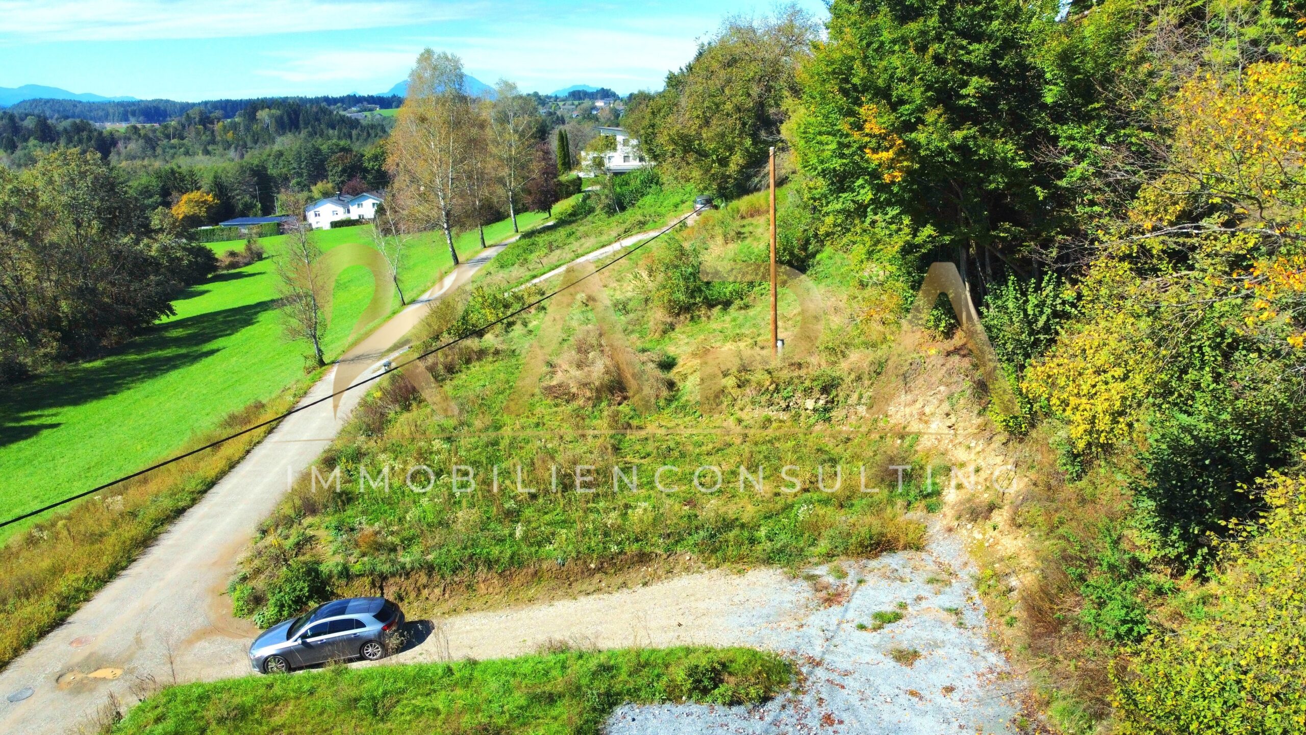Blick aufs Grundstück