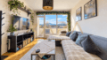 Wohnzimmer mit Panoramaview 